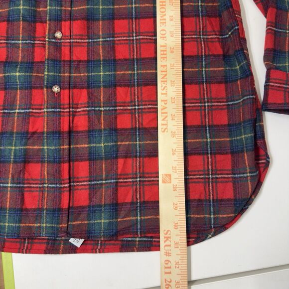 Vtg Pendleton Authentic Boyd Tartan Plaid 100% Wool USA Made Button Down Men XL - Picture 9 of 12